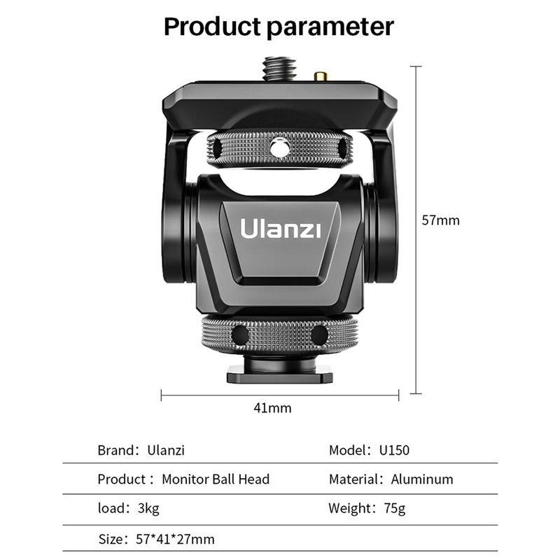 Ulanzi U-150 DSLR Camera Monitor Mount Adapter for Nikon Canon