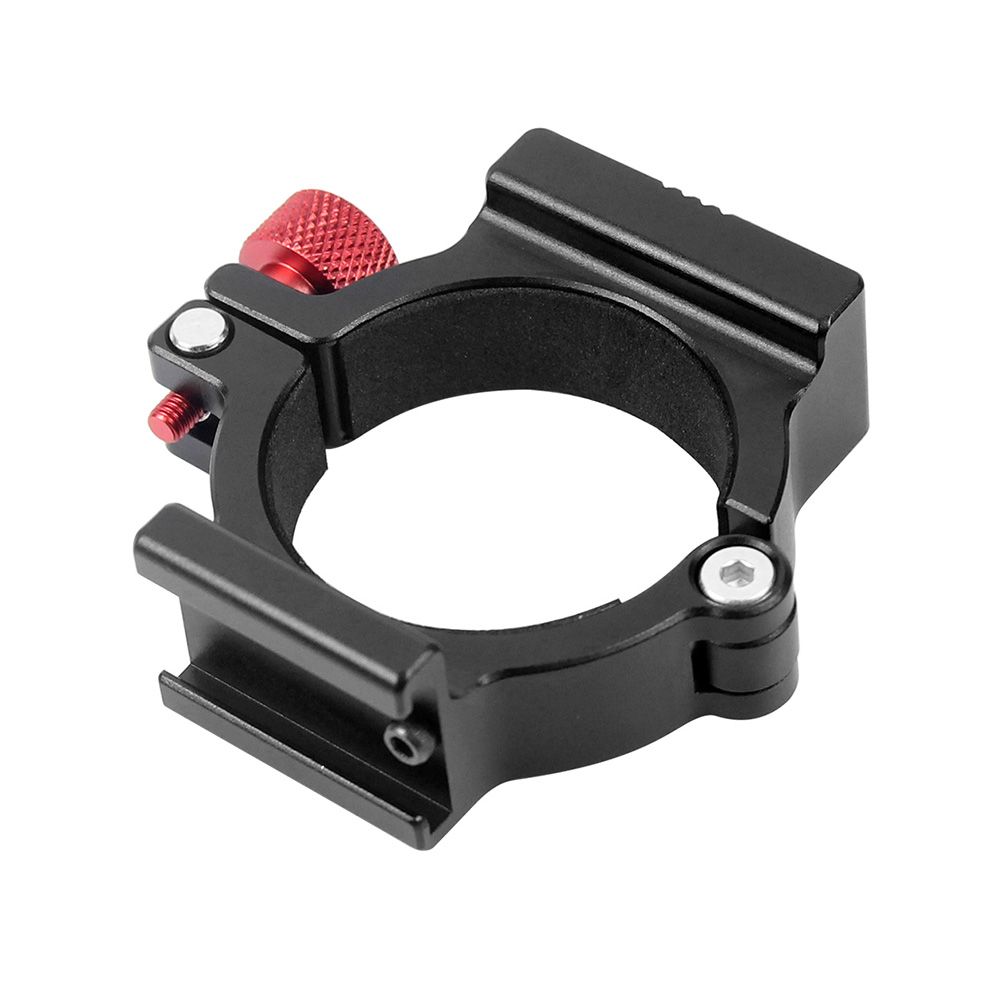 Extension Bracket Clip Holder Adapter Ring Clamp with 1/4 Inch Screw Holes & Hot Shoe Mount for Microphone LED Light Photography Accessories Replacement for Zhiyun Smooth 4 Handheld Gimbal Stabilizer