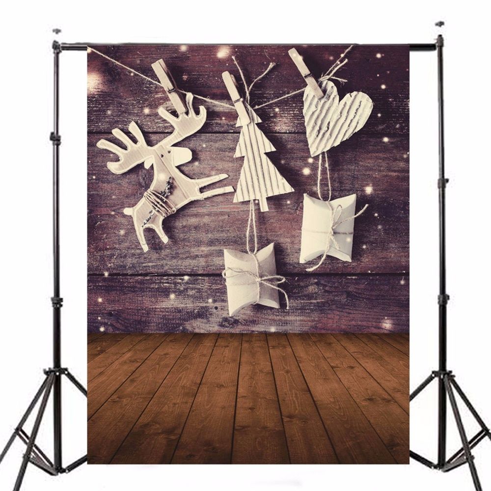 5x7FT Wood Floor Wall Baby Newborn Photography Background Studio Backdrop New