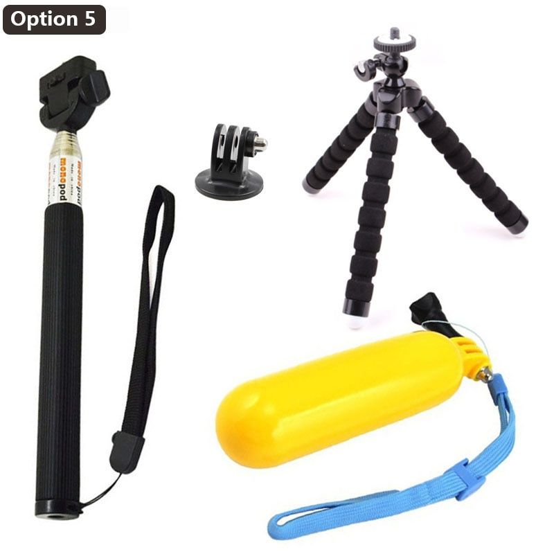 Tripod Accessories For GoPro Hero 10 9 Mount Floating Bobber Selfie Stick For Go Pro 8 7 6 5 4 3 SJ4000 ENEK H9R Camera