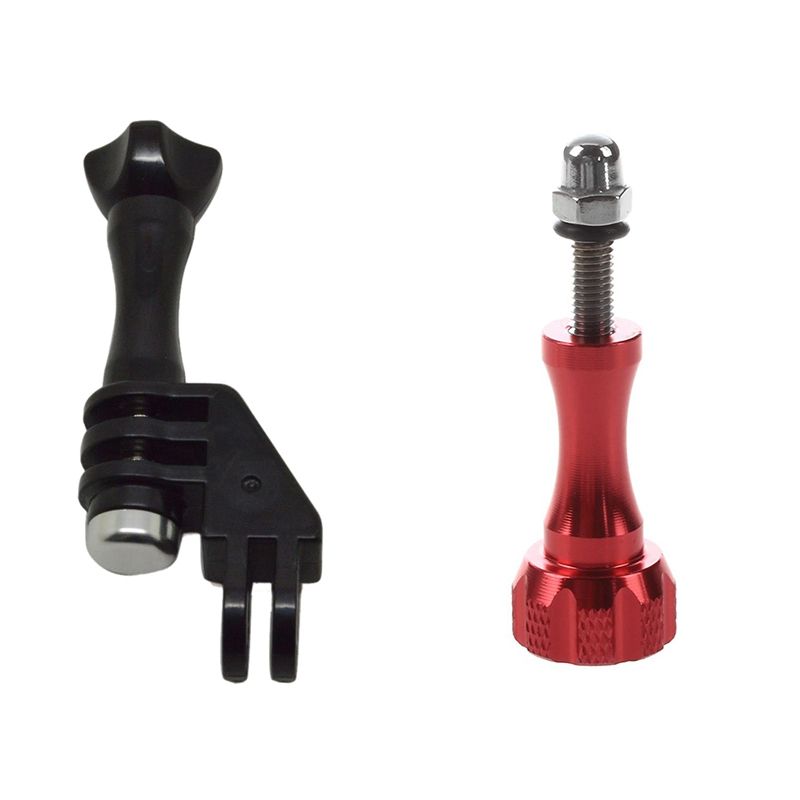 1x 90 Degree Direction Adapter Elbow Mount for GoPro Hero 4/3+/3/2/1 & 3X Knob Thumb Screw Mount Accessories