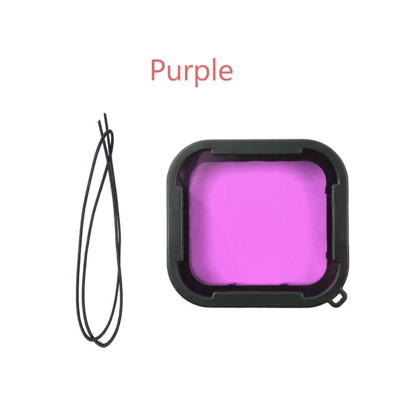 Super Thin Waterproof Filters 3Pcs Red Pink Purple Underwater Diving Filter Set for Gopro Hero 5/6/7 Black  Housing case