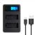 Go Pro AHDBT-301  Gopro Hero 3 3+  / GoPro 3+ 3 USB Dual LED Smart Charger For GoPro Camera accessories