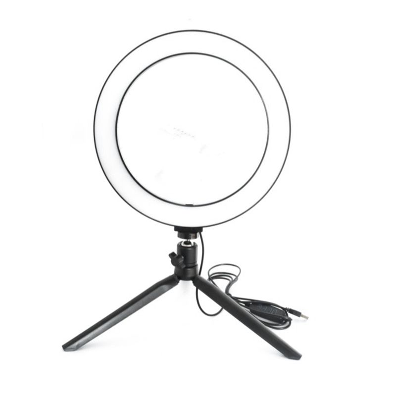 Photography LED Selfie Ring Light 10Inch/26CM Camera Ring Lamp with Stand Tripods for Live YouTube Fill Light