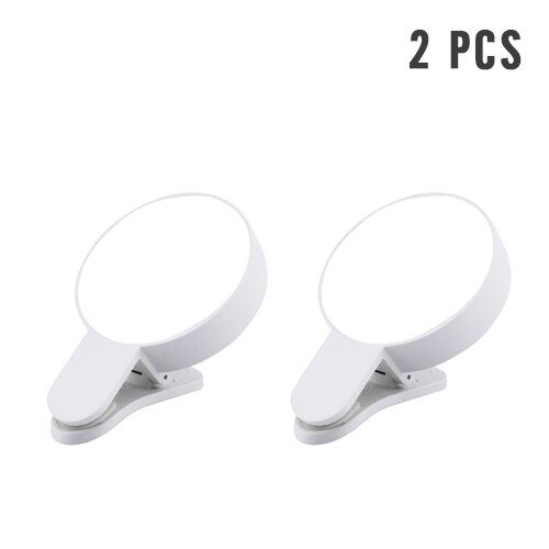 Mobile Phone LED Selfie Ring Light Portable Circle Photography Clip Light Beauty Fill Lamp for Cell Phone Camera Rechargeable