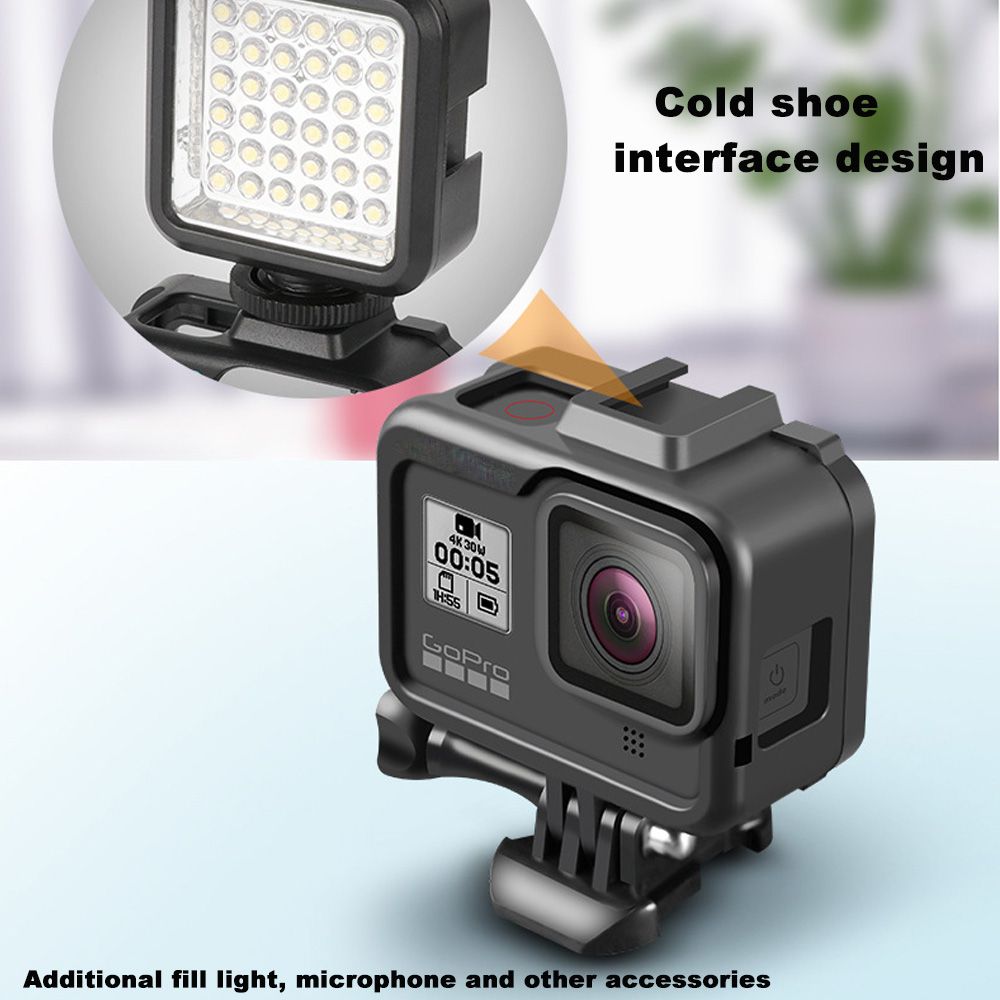 Yfashion Protective Frame for  Hero 8 Action Camera Stable Housing Mount Base Firm Camera Shell Full Body Protection Accessory