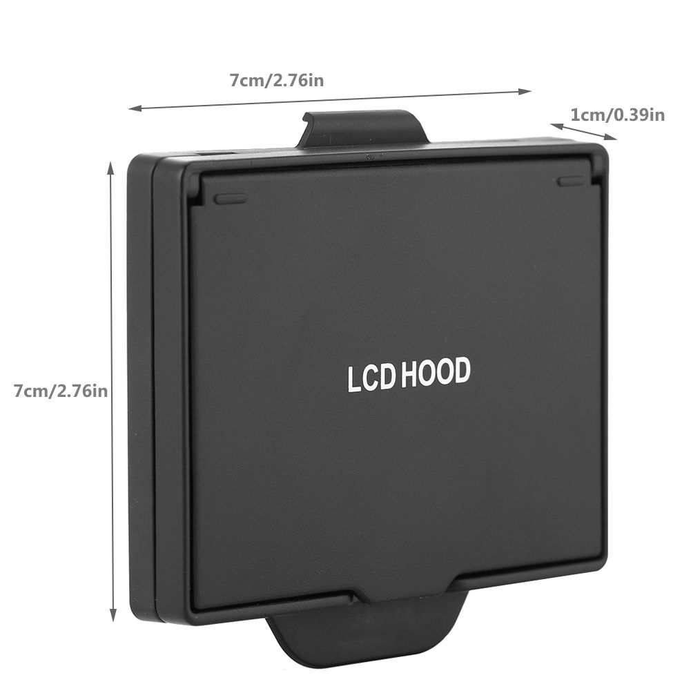 Black LCD Screen Protector Sun Shade Hood Cover for Nikon D810/D800 DSLR Camera