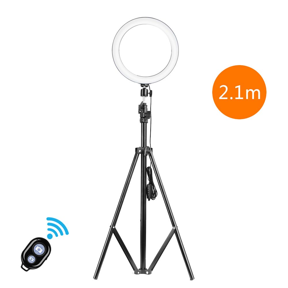 260mm USB Interface Dimmable LED Selfie Round Light Phone Photography Video Makeup Lamp