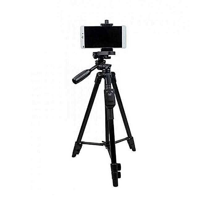 Yunteng VCT-5208 Bluetooth Professional Tripod Camera Stand - Black