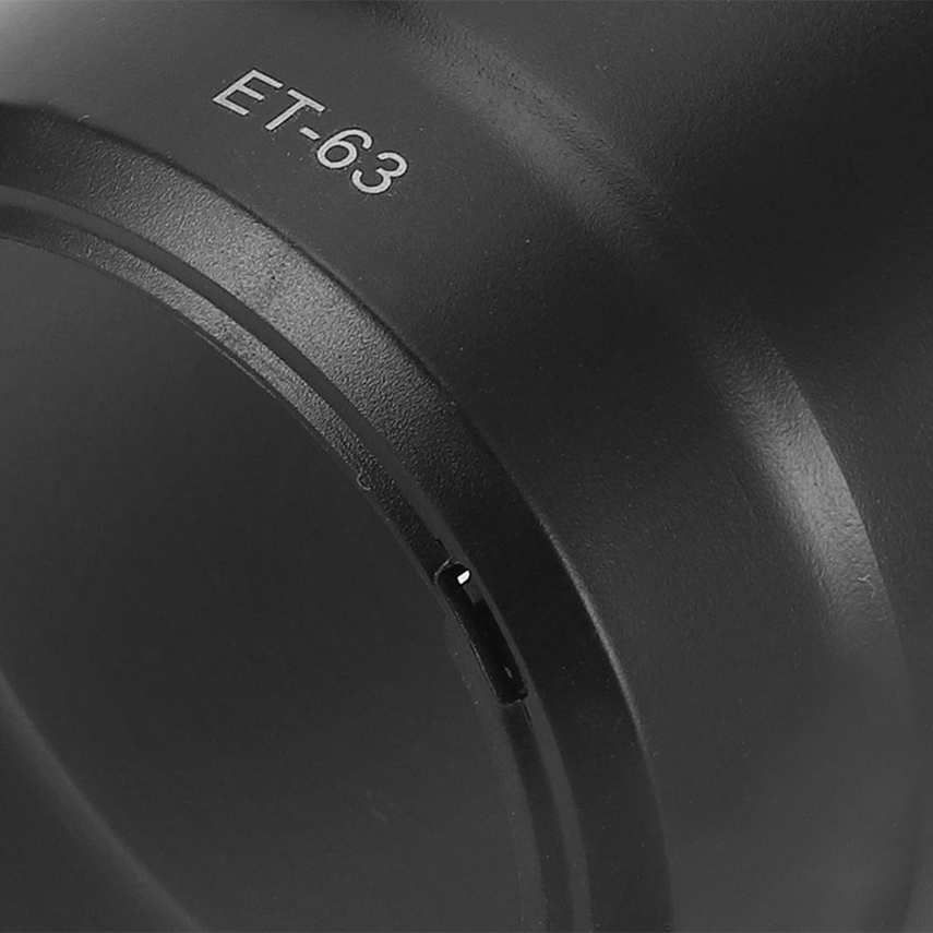 Lens Hood for EF‑S ET‑63 Camera Mount Plastic Black Fit STM EF‑S 55‑250mm f4‑5.6 IS Lenses
