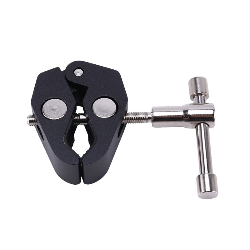 2Pack Super Clamp Crab Clamp Photography with / 1/4 and 3/8 inch Thread Rod Clamp Pliers Clip for DSLR Rig Cameras, 15mm Rods, Lights, Umbrellas, Hooks, Shelves, Plate Glass