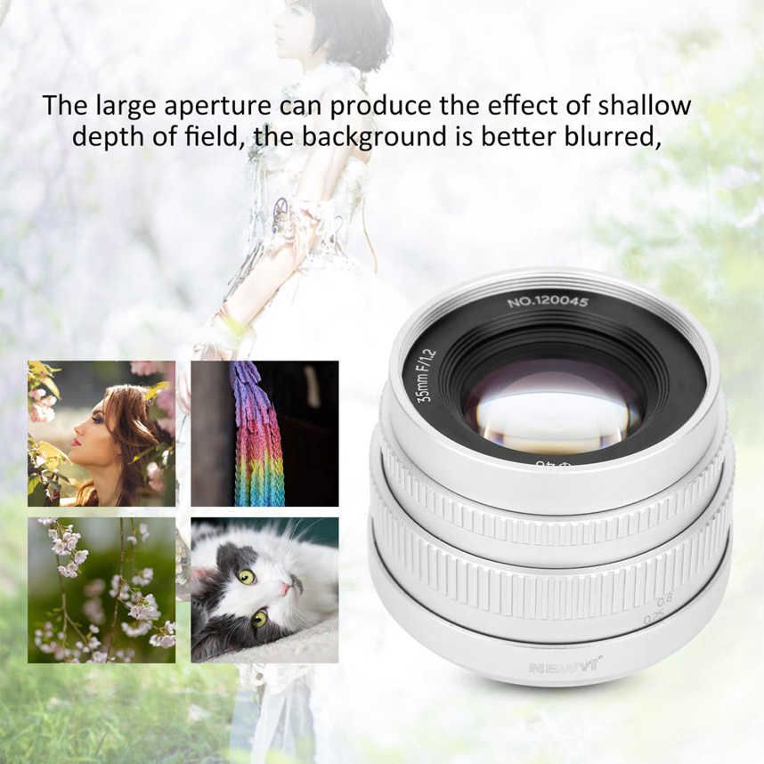 NEWYI 35mm F1.2 Large Aperture Portrait Manual Lens for Canon M3/M5/M6/M6 II/M10/M100/M50