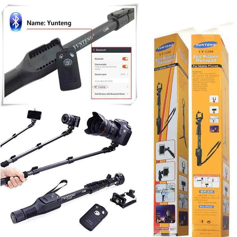 Yunteng Yt1288 Bluetooth Monopod Selfie Stick For Camera