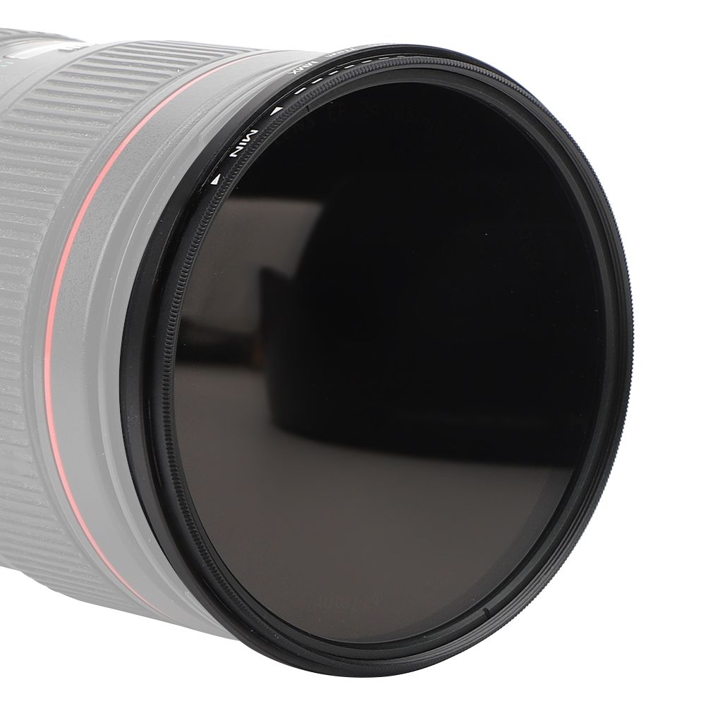 Junestar Lens ND Filter Adjustable ND2-400 77mm for Canon/Nikon/Olympus SLR Cam