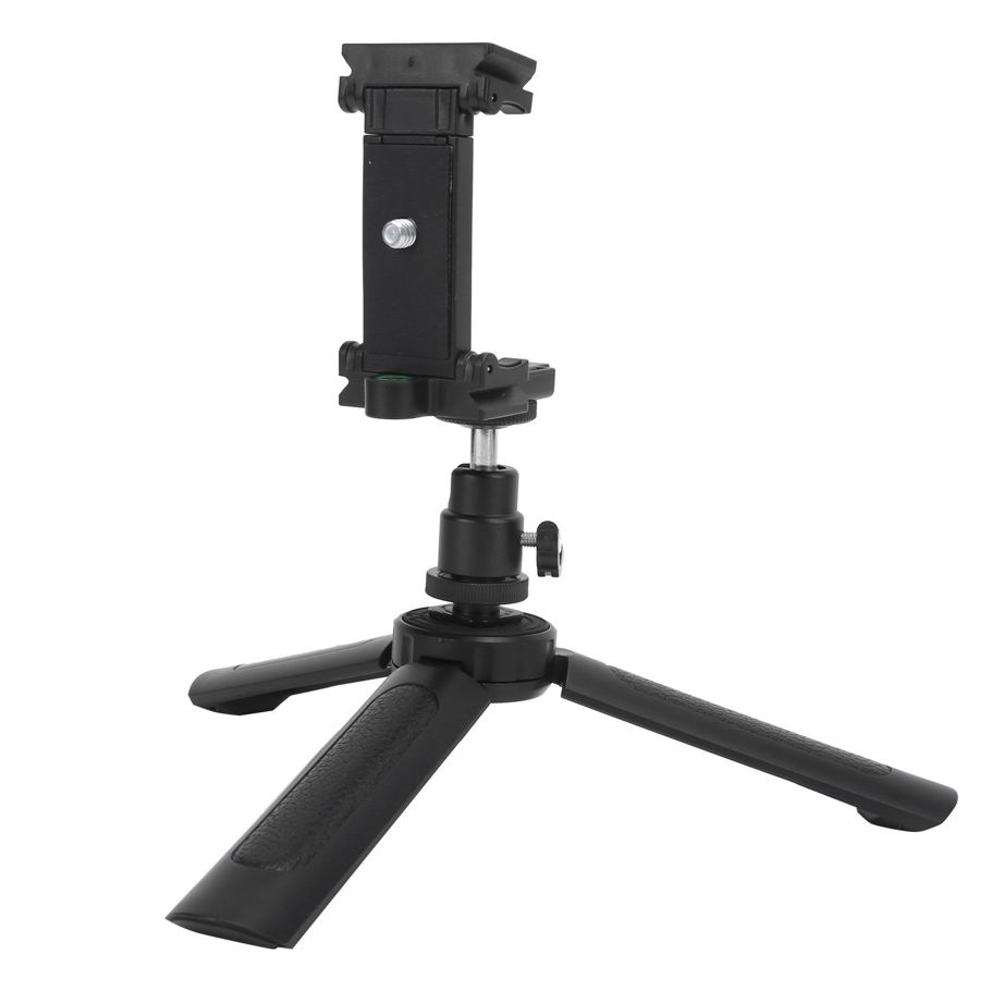 Manbily Mini Tripod Stand Cold Shoe Mount for Camera Phone with Ball Head and Universal Clamp