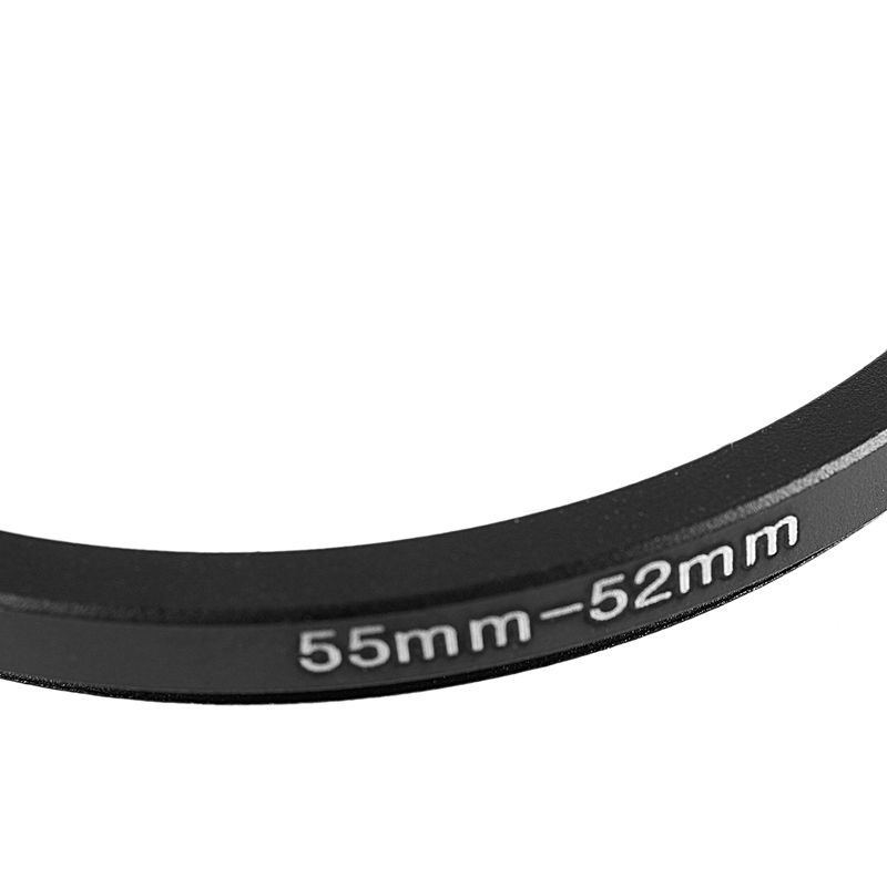 Camera 52mm Lens to 58mm Accessory Step Up Adapter Ring with 55mm-52mm 55mm to 52mm Black Step Down Ring Adapter