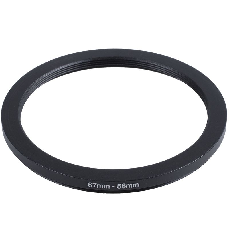 67mm-58mm 67mm to 58mm Black Step Down Ring Adapter for Camera