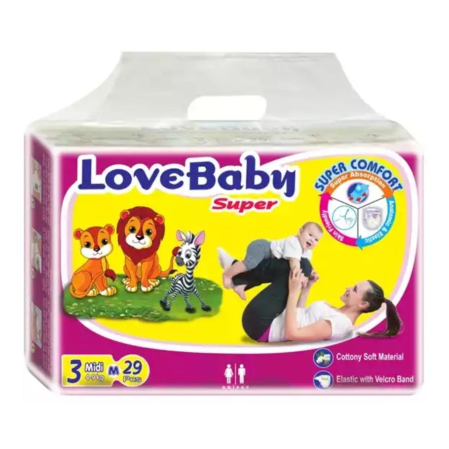 Love Baby Super Diaper 3 Midi Belt System M 4-9 kg