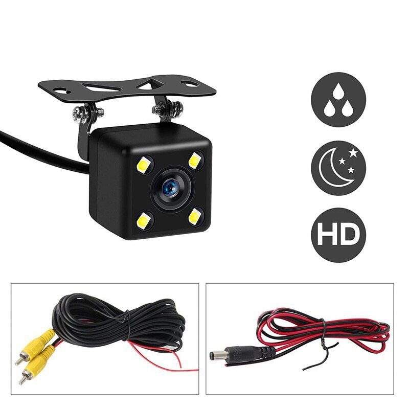 Car 170°Reversing Camera 4 LED High-Definition Waterproof Night Vision Parking Camera