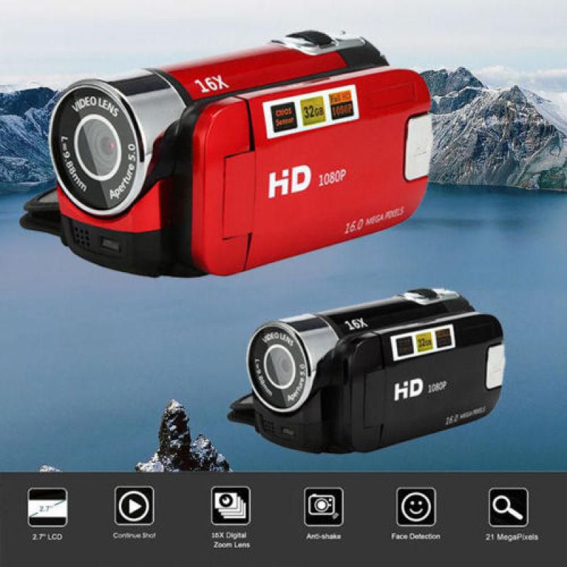 2.7 inch LCD Screen 16X Digital Zoom Video Camcorder HD Handheld Digital Camera
