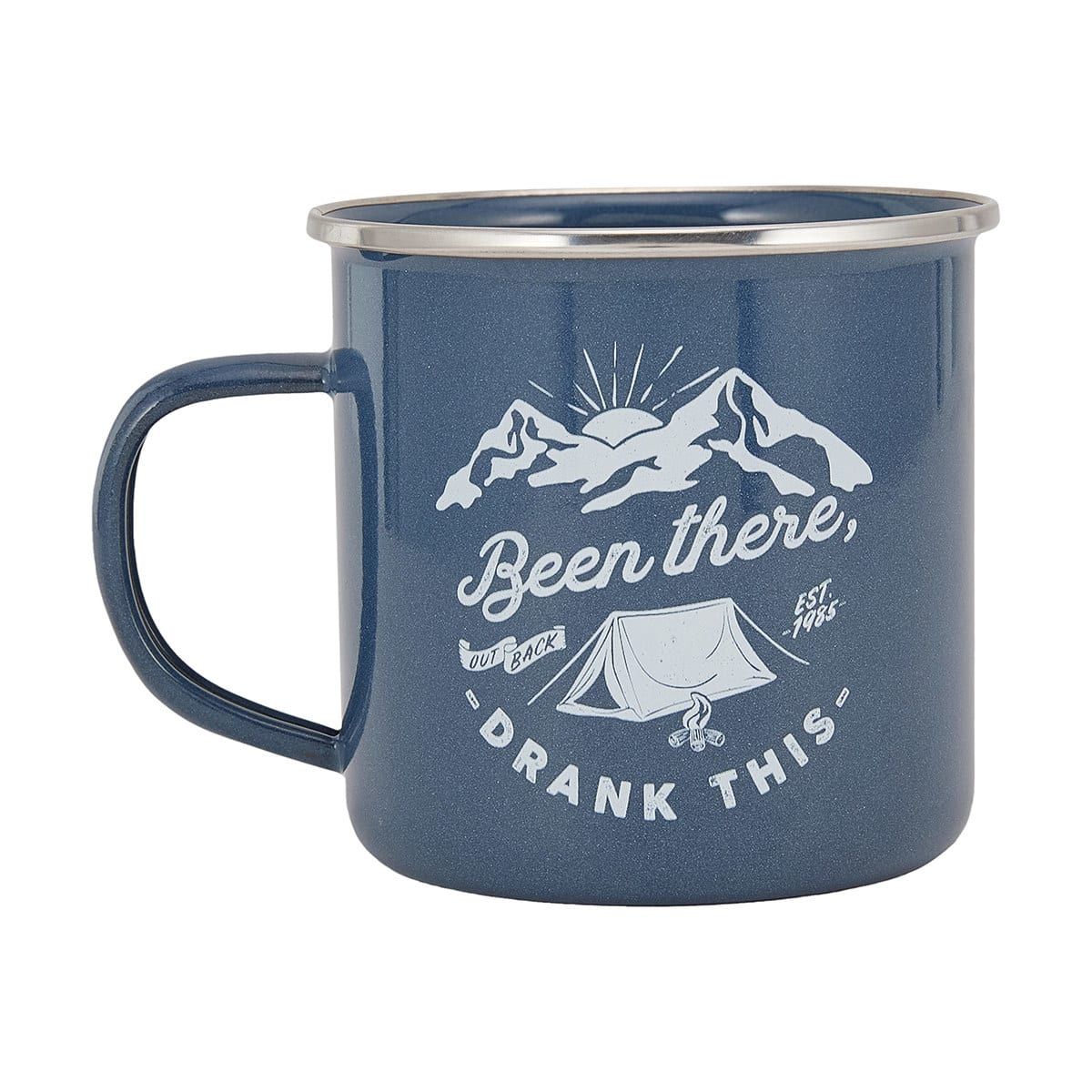 500ml Enamel Mug - Blue