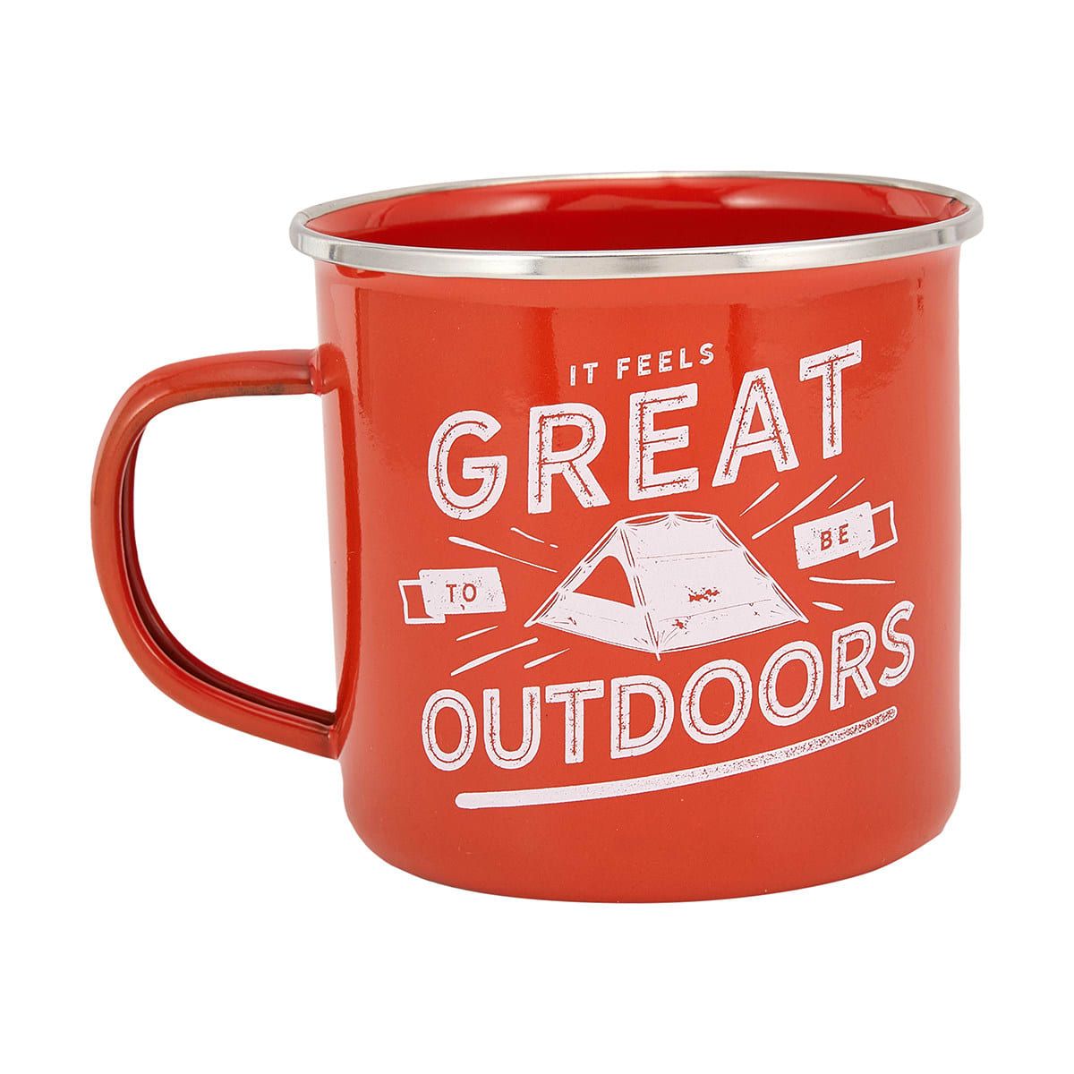 500ml Enamel Mug - Orange