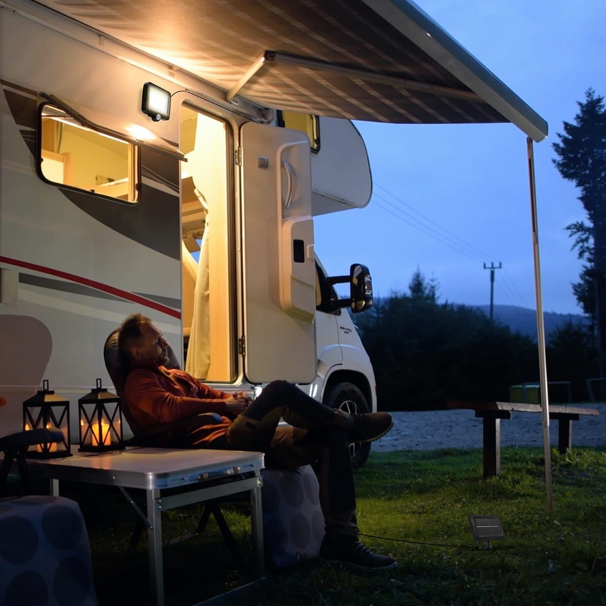 Rechargeable Solar Light with Motion Sensor