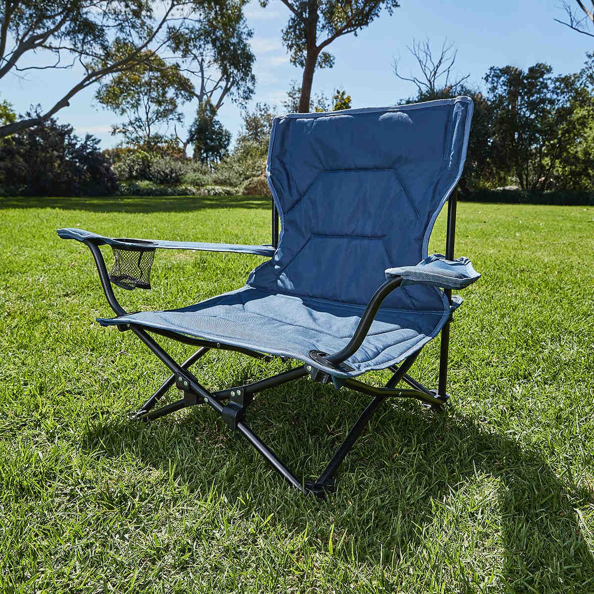 Low Camp Chair with Arms