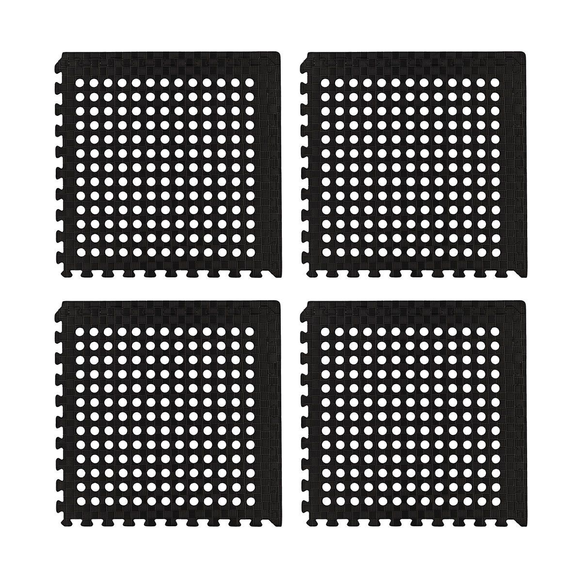 4 Pack EVA Floor Tiles - Charcoal