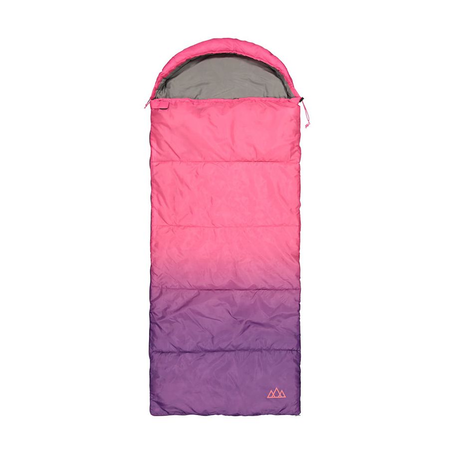Kids Hooded Sleeping Bag Pink