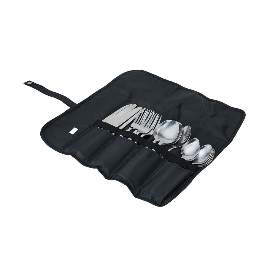 16 Piece Camp Cutlery with Pouch