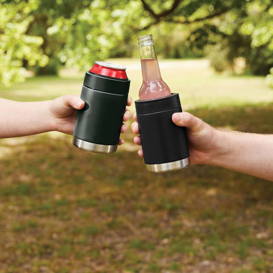 Insulated Can Bottle Cooler - Black