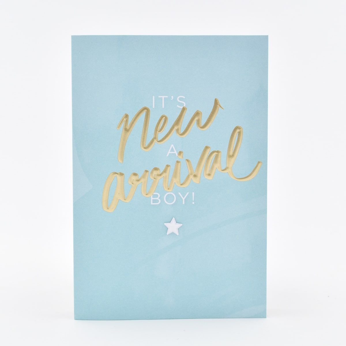 Hallmark New Baby Boy Card - Bold Blue
