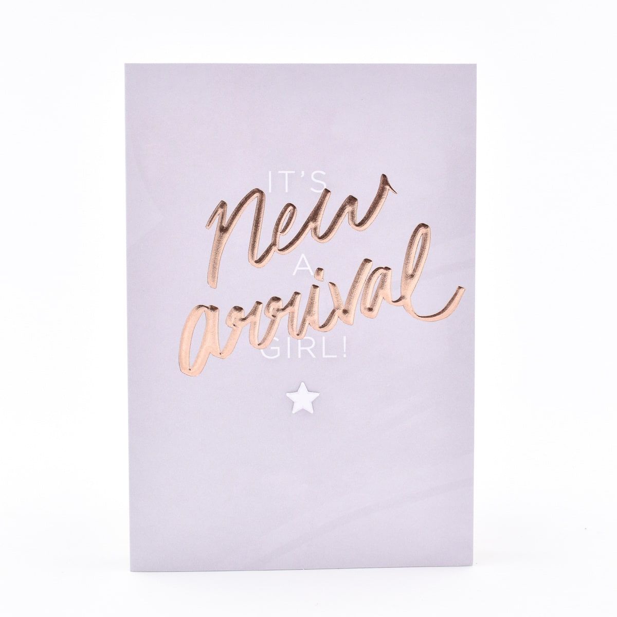 Hallmark New Baby Girl Card - Rose Gold