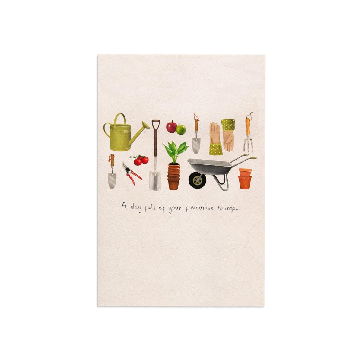 Hallmark Birthday Card by Creative Publishing - Gardening Tools