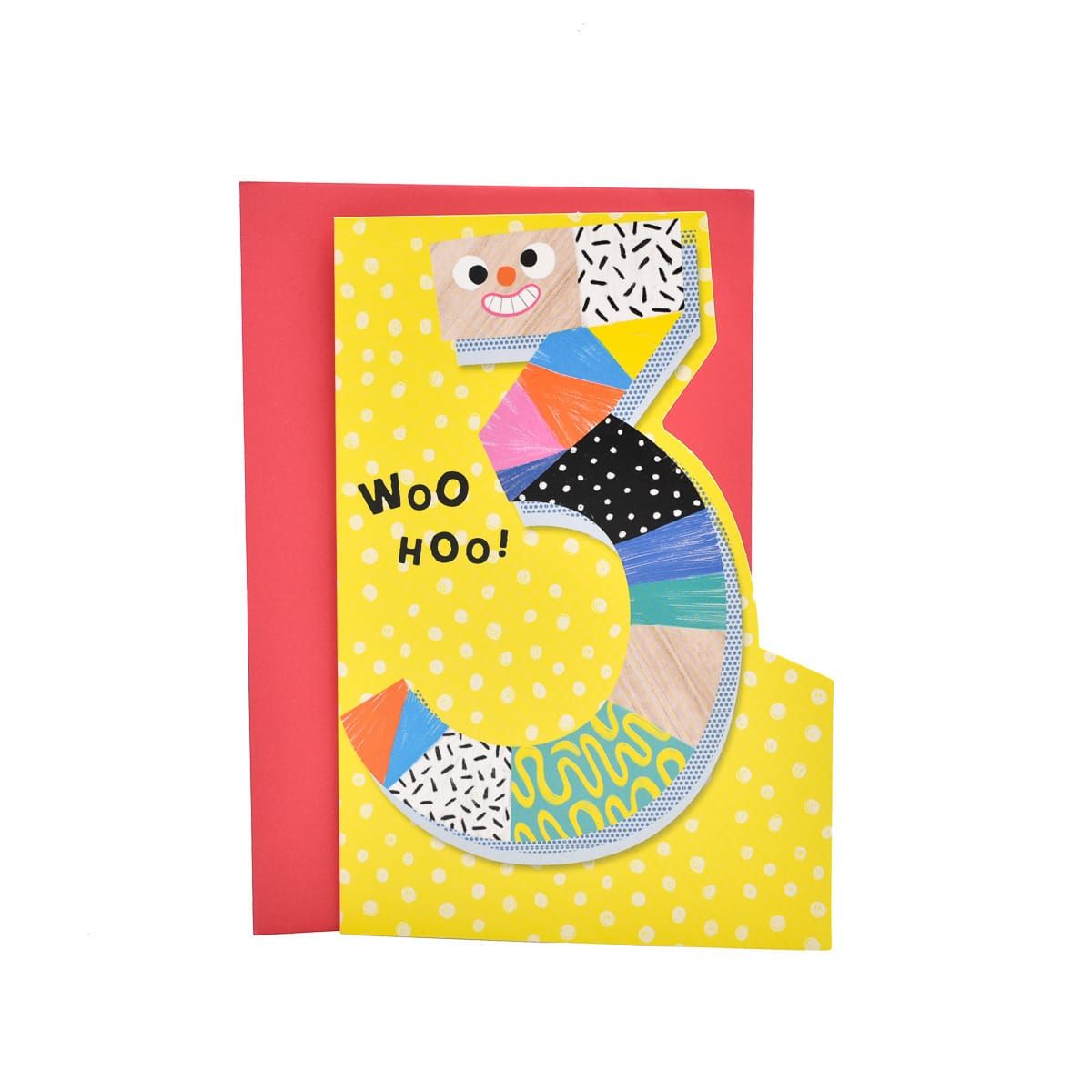 Hallmark Birthday Card Age 3 - Woo Hoo!
