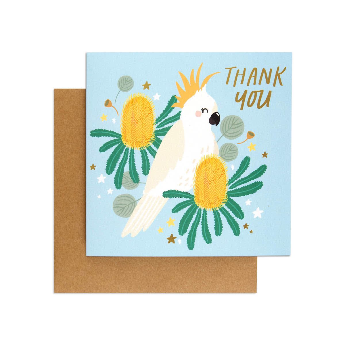 Hallmark Birthday Card - Australian Spirit Bush Buddies Cockatoo