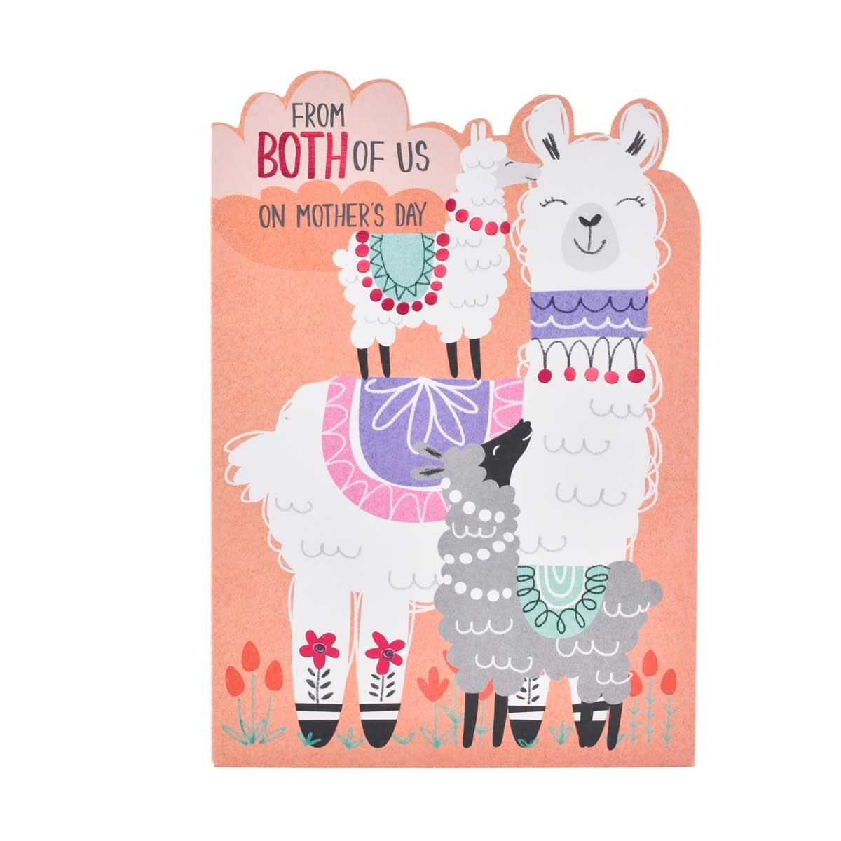 Hallmark Mother's Day Card From The Both Of Us - Lovely Little Llamas