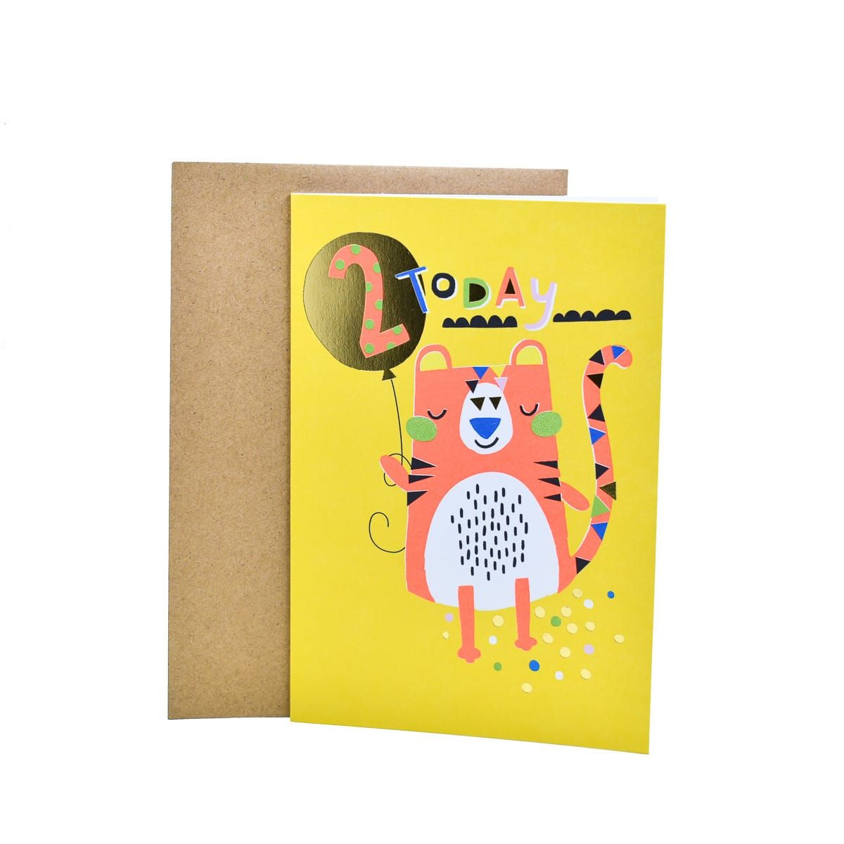 Hallmark Birthday Card Age 2 - Happy Tiger