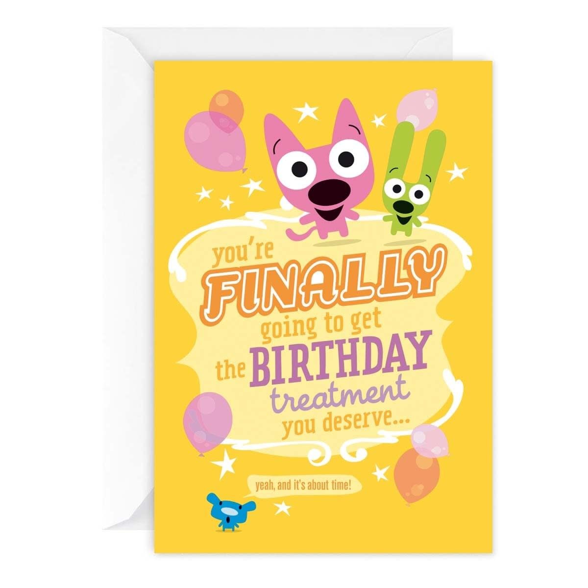 Hallmark Hoops & Yoyo Interactive Birthday Card - Super Star!