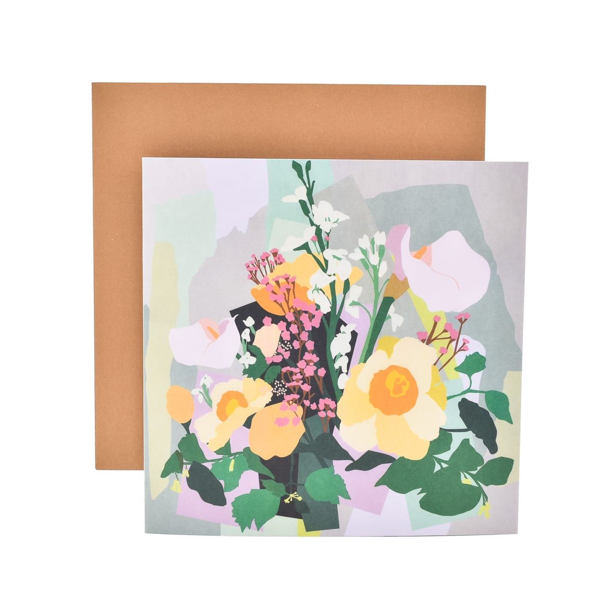 Hallmark Gallery Blank Card by Leah Bartholomew - Bouquet