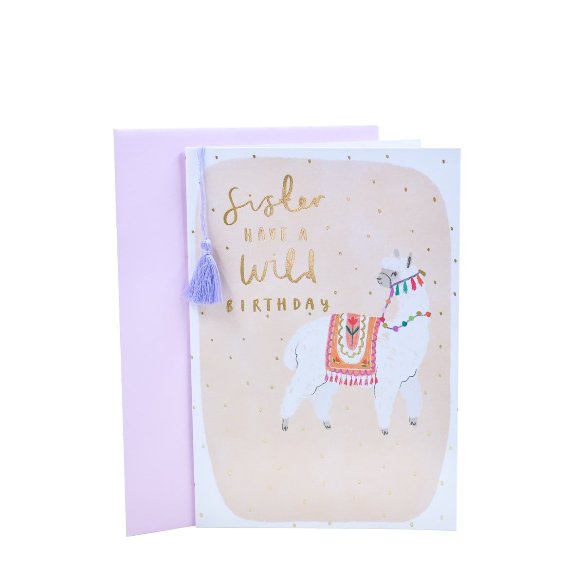 Hallmark Birthday Card for Sister - Llama Tassel