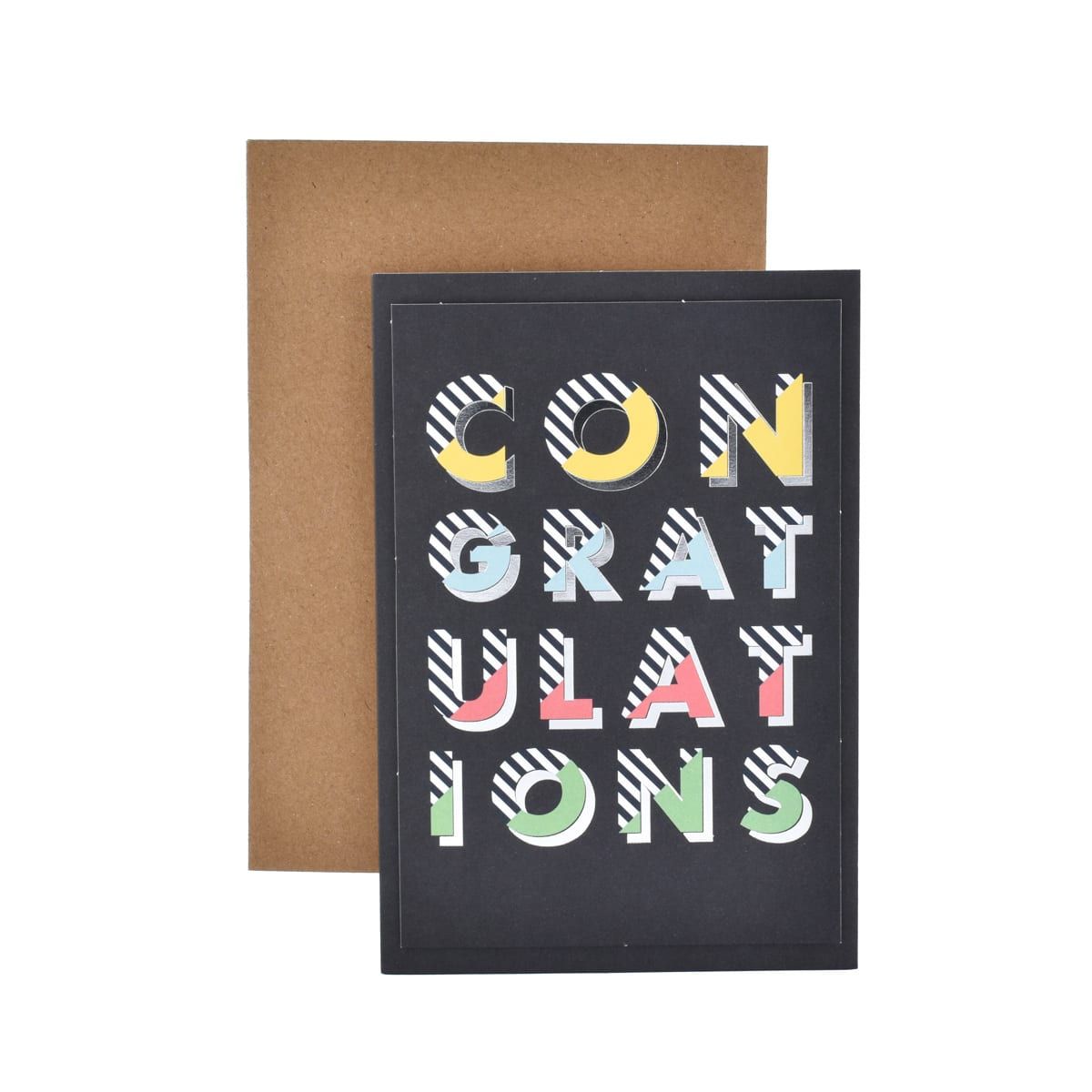 Hallmark Congratulations Card - Colourful Congrats