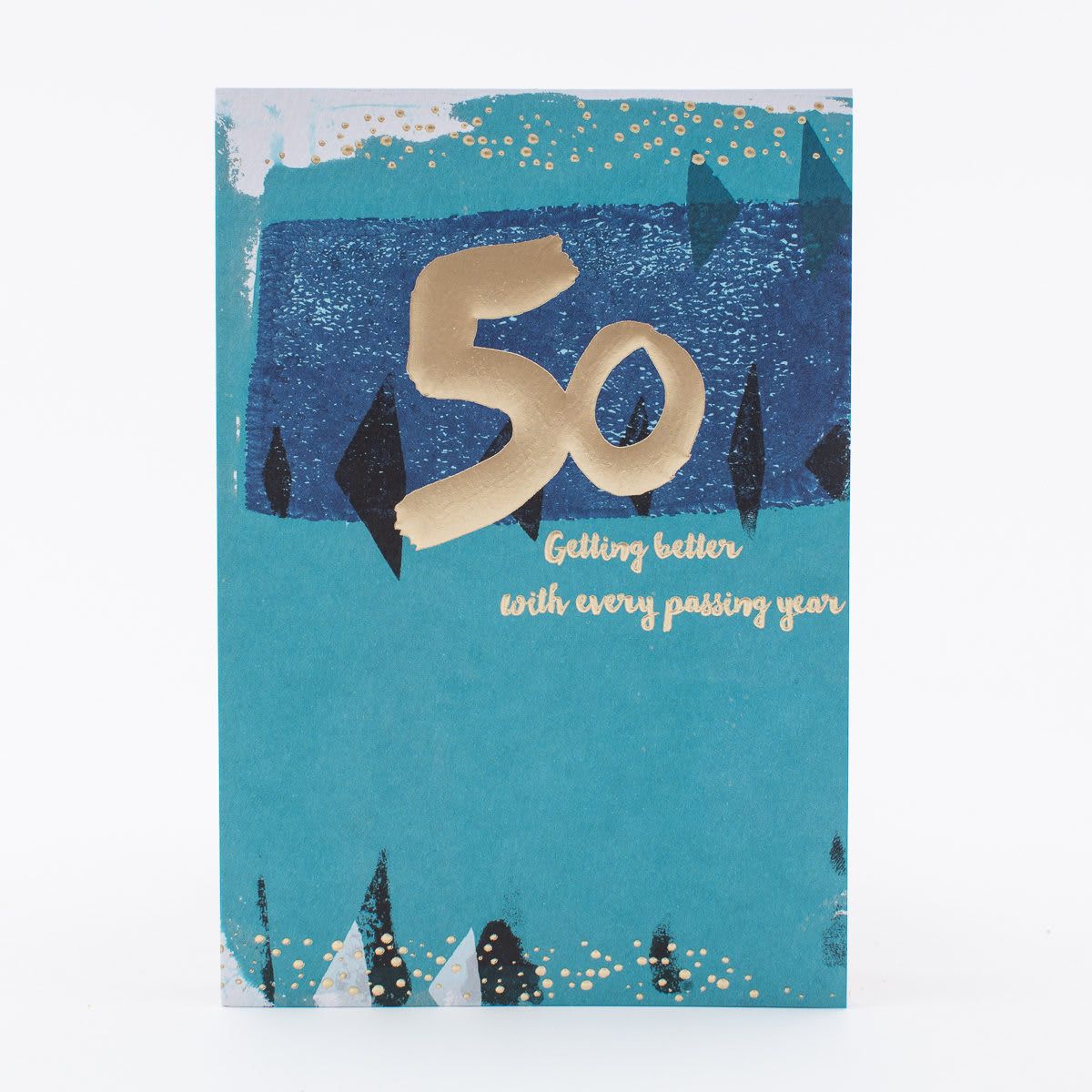 Hallmark Birthday Card - 50th Contemporary Design
