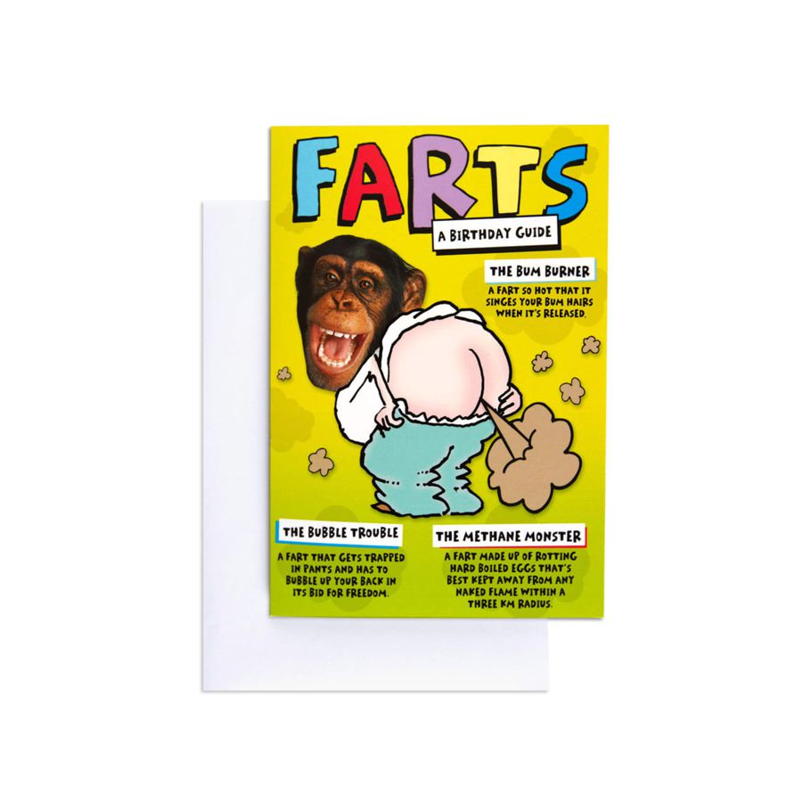 Hallmark Interactive Birthday Card - Funny Farts Monkey