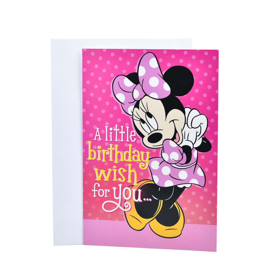 Hallmark Birthday Card - Disney Minnie Mouse