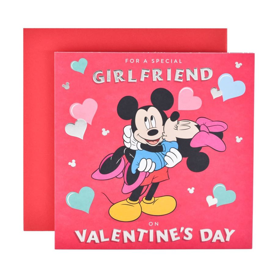 Hallmark Valentine's Day Card For Girlfriend - Disney Mickey Mouse & Minnie Mouse