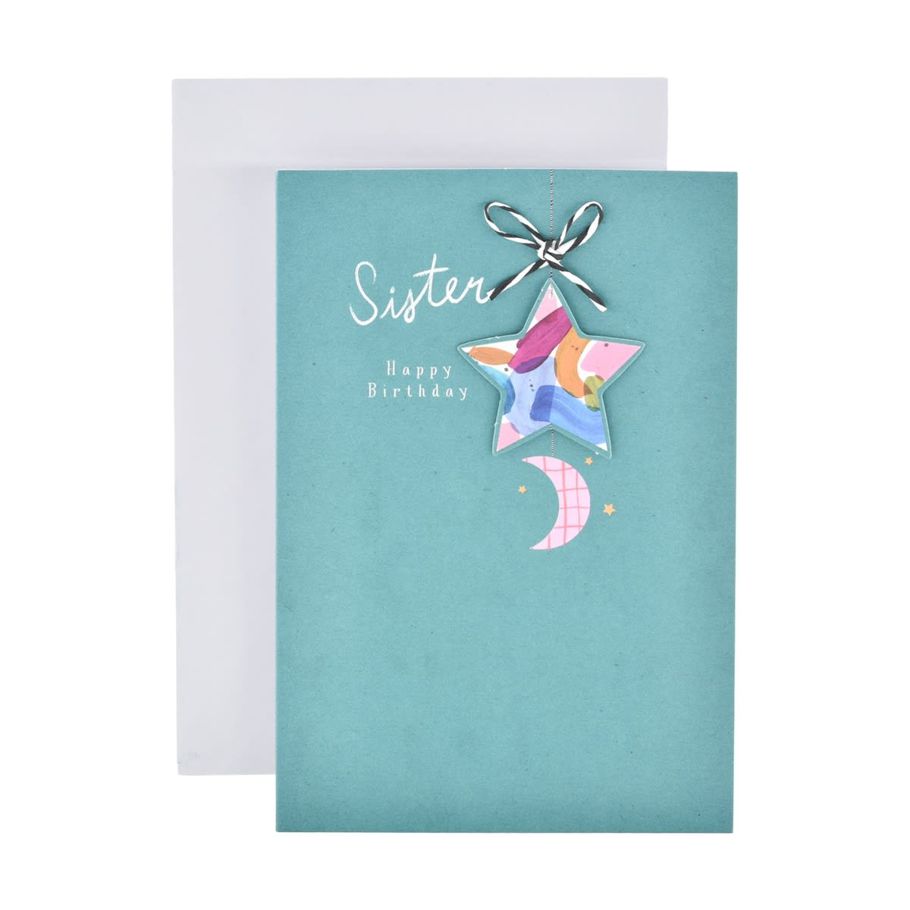 Hallmark Birthday Card For Sister - Moon & Stars