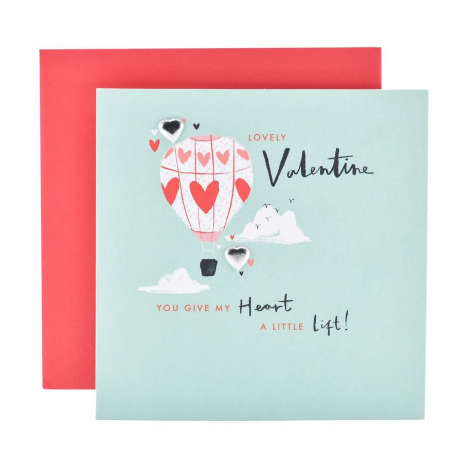 Hallmark Valentine's Day Card - Hot Air Balloon
