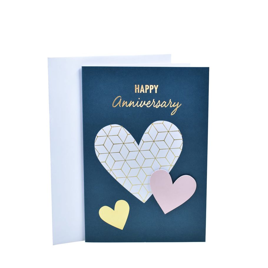 Hallmark Anniversary Card - Hearts